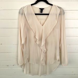 H&M Ivory Blouse Sz 4